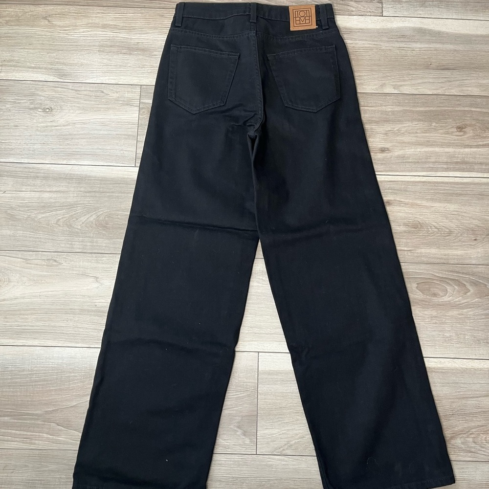 Toteme Midnight Black Wide Leg Jeans
